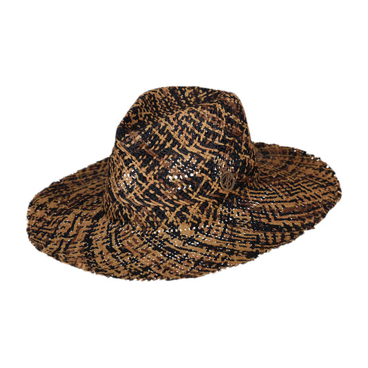 Barts Hats Cozie Toyo Straw Fedora Hat - Brown-Black