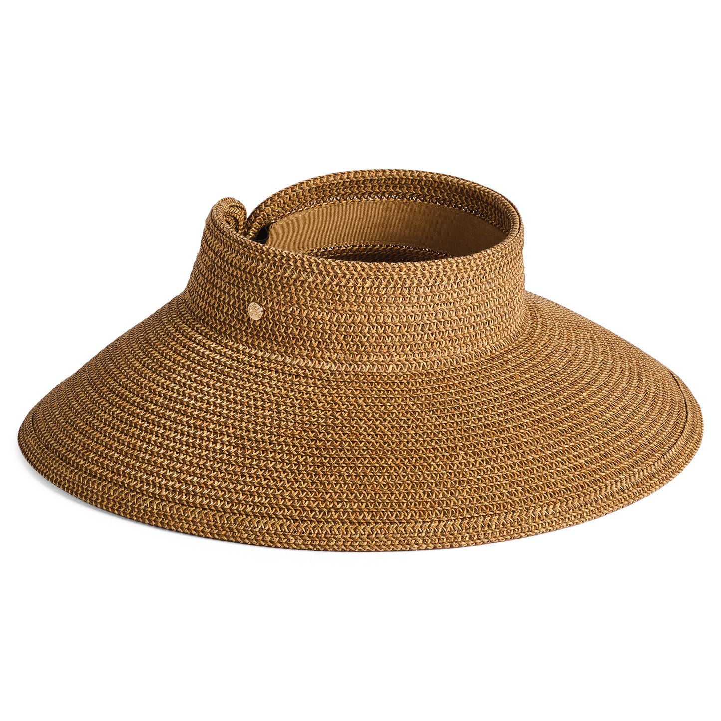 Failsworth Hats Cannes Toyo Straw Wide Brim Sun Visor - Tan