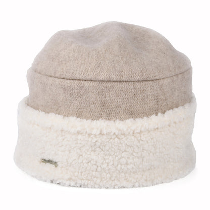 Seeberger Hats Boiled Virgin Wool Winter Hat - Sand-Off White