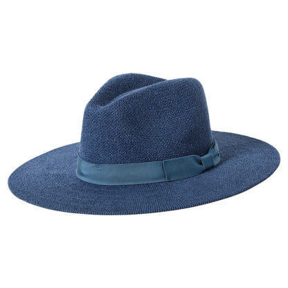 Brixton Hats Lyons Knit Packable Fedora Hat - Dark Blue