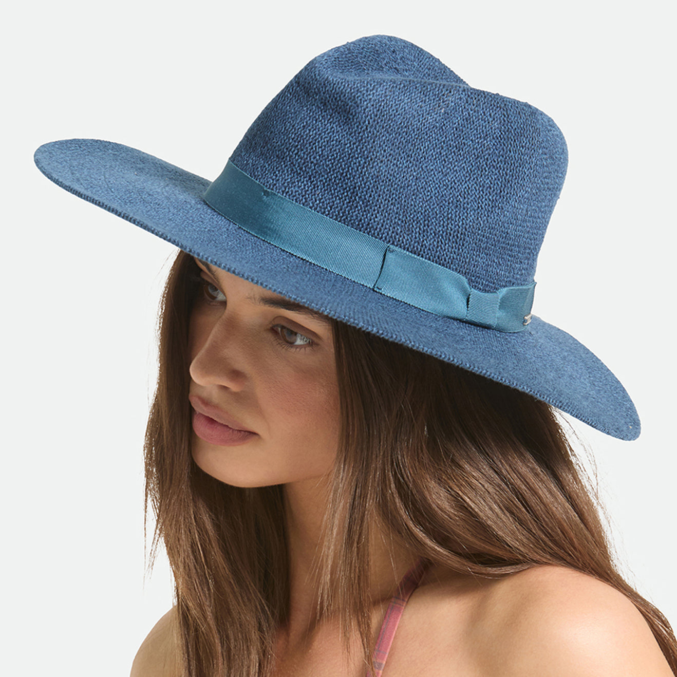 Brixton Hats Lyons Knit Packable Fedora Hat - Dark Blue