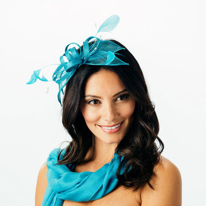 Failsworth Hats Jenaya II Fascinator - Teal