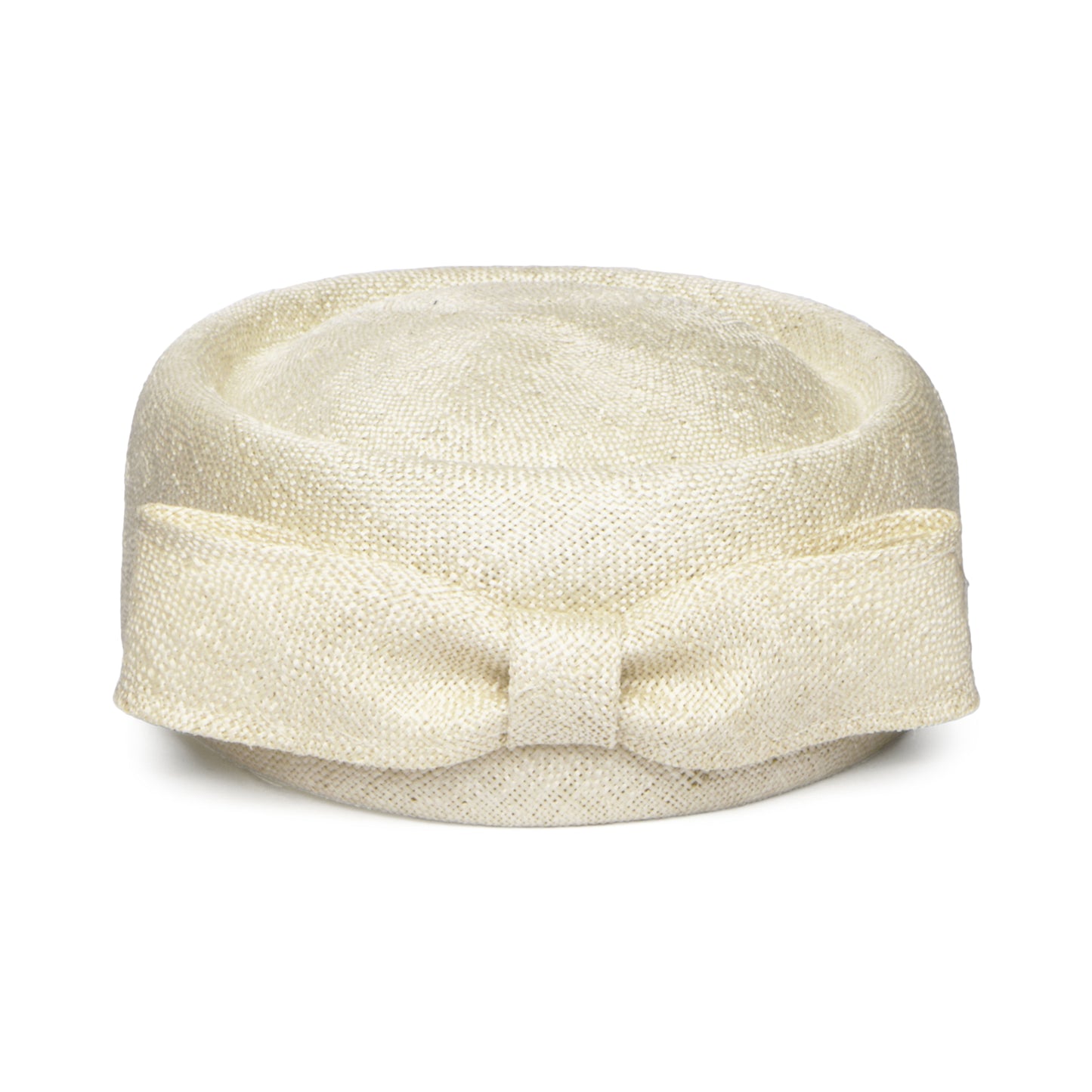 Whiteley Hats Jackie O Straw Pillbox Hat - Ivory