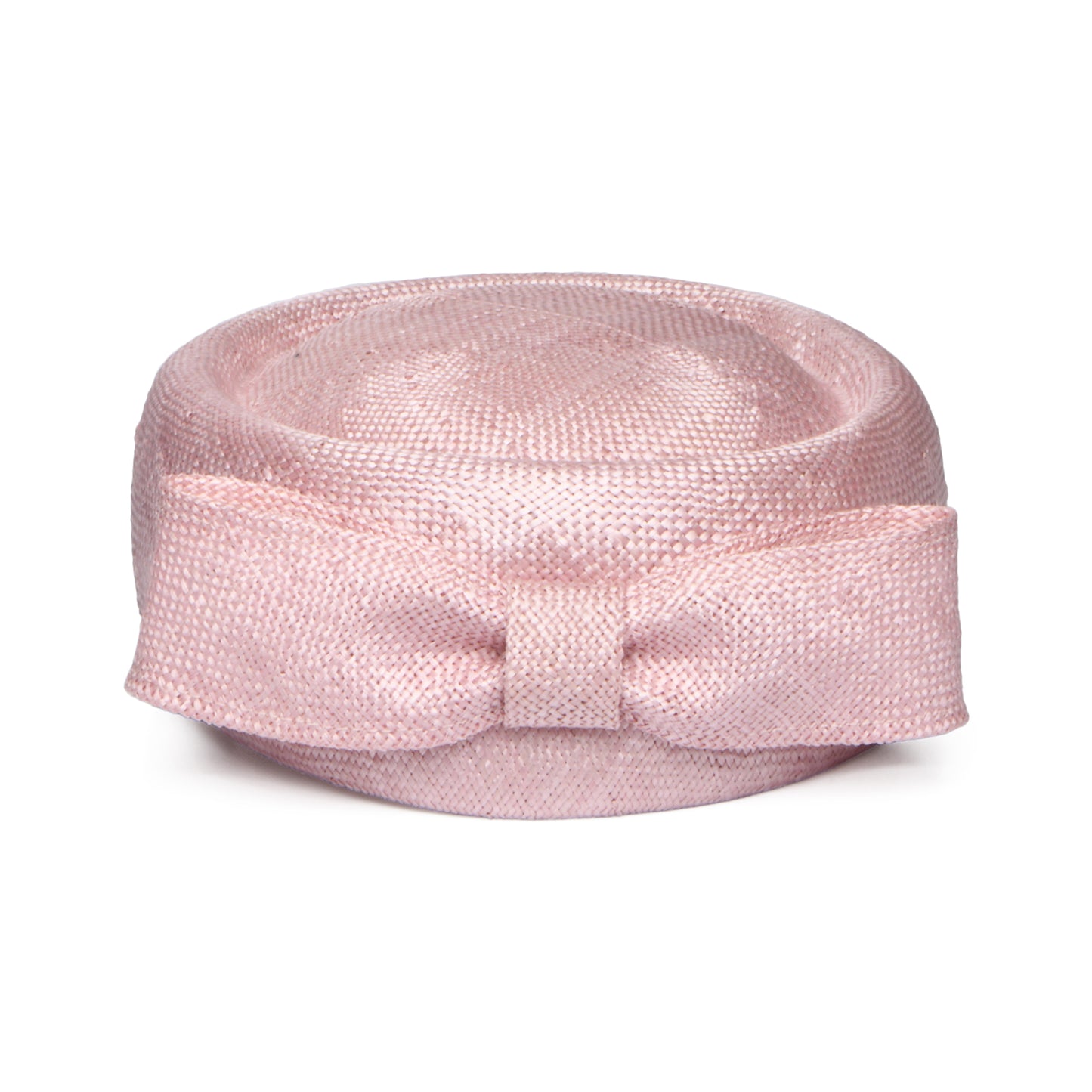 Whiteley Hats Jackie O Straw Pillbox Hat - Pink