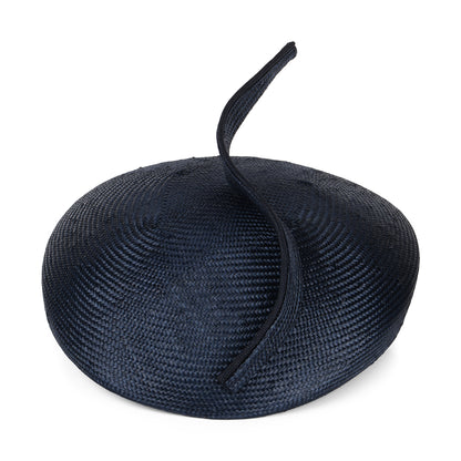 Whiteley Hats Luna Straw Pillbox Hat - Navy Blue