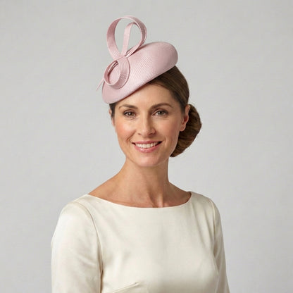 Whiteley Hats Jenny Straw Pillbox Hat - Blush