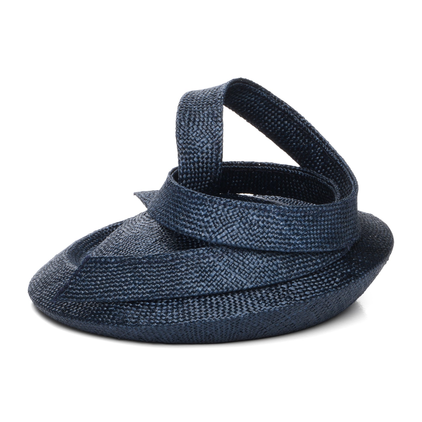 Whiteley Hats Charlotte Straw Pillbox Hat - Navy Blue