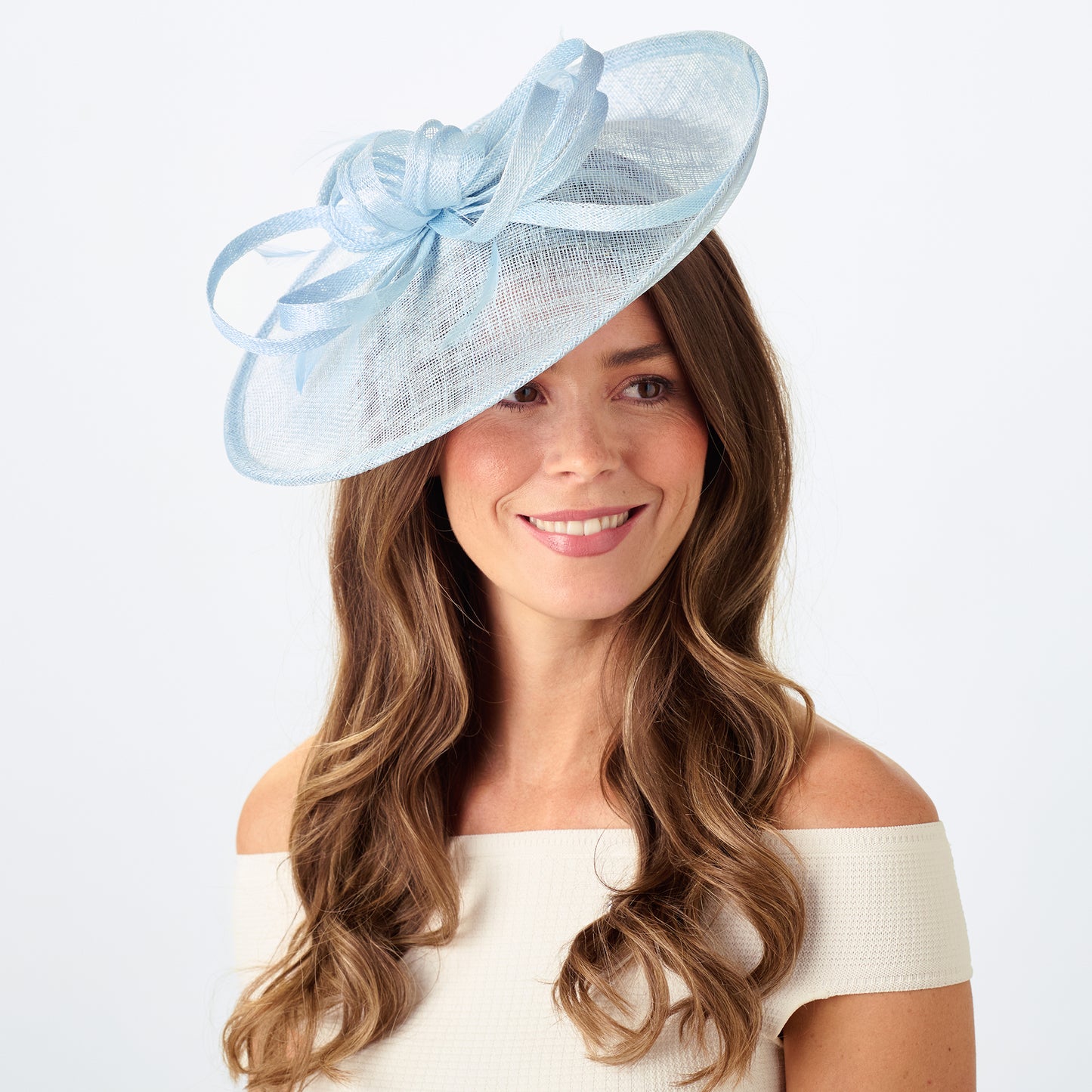 Failsworth Merry Disc Fascinator - Dusty Blue