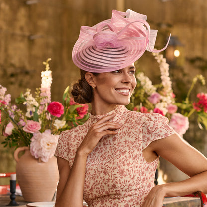 Failsworth Hats Anita Disc Fascinator - Peony