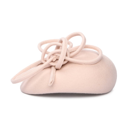 Whiteley Hats Rosey Wool Pillbox Hat with Swirl - Oatmeal