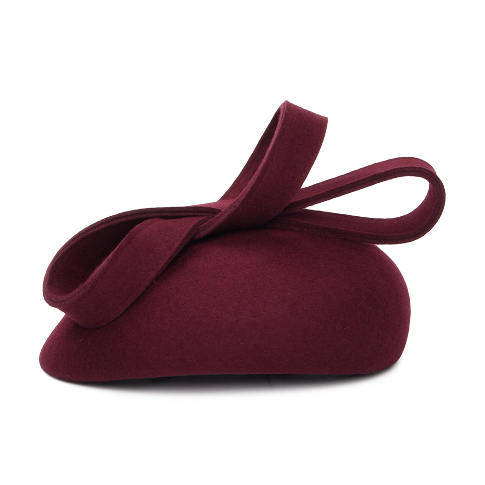 Whiteley Hats Jenny Wool Pillbox Hat - Mulberry