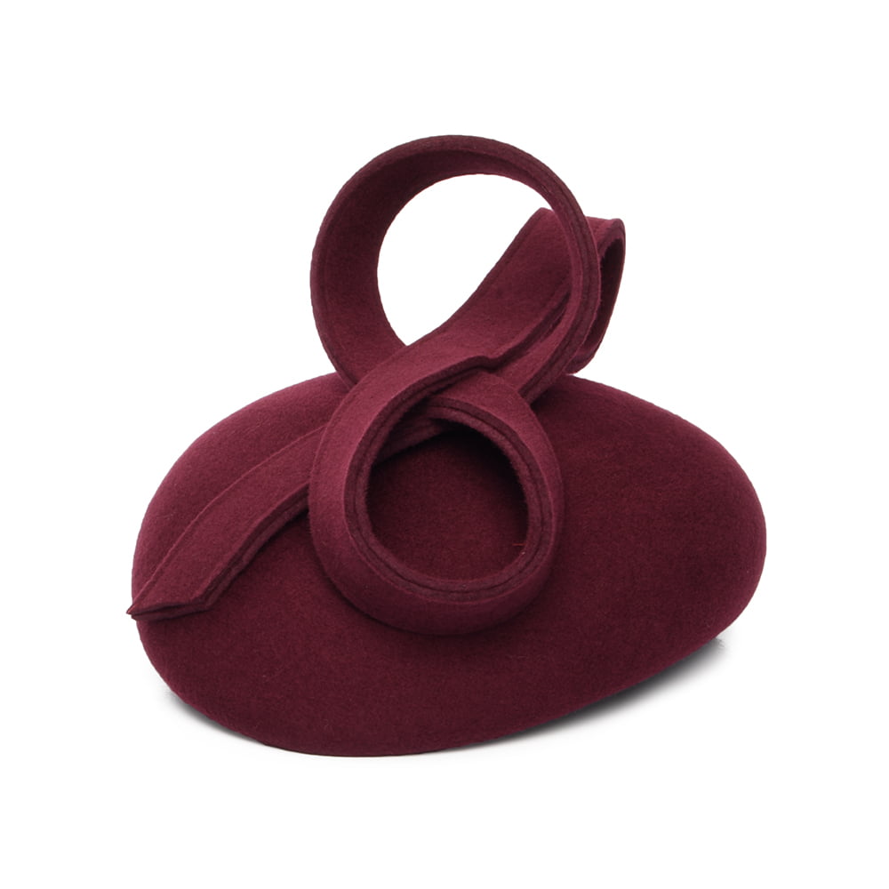 Whiteley Hats Jenny Wool Pillbox Hat - Mulberry