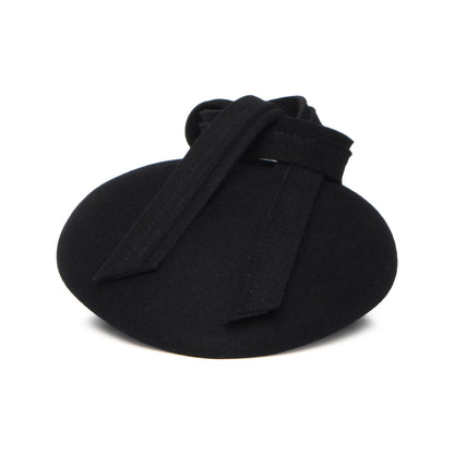 Whiteley Hats Rachel Wool Pillbox Hat - Black