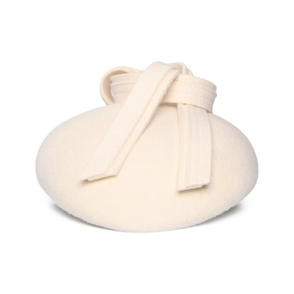 Whiteley Hats Rachel Wool Pillbox Hat - Winter White