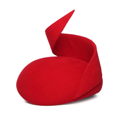 Whiteley Hats Scarlett Wool Pillbox Hat - Red