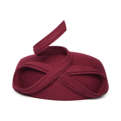 Whiteley Hats Eugenie Wool Pillbox Hat - Mulberry