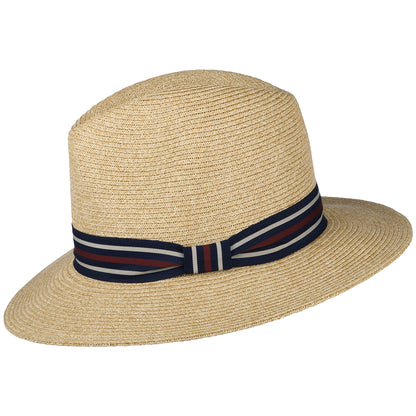 Failsworth Hats Antigua Toyo Straw Fedora Hat - Natural