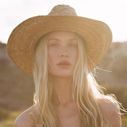 Brixton Hats Houston II Straw Cowboy Hat - Tan