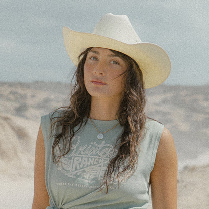 Brixton Hats Laredo Toyo Straw Cowboy Hat - Ivory