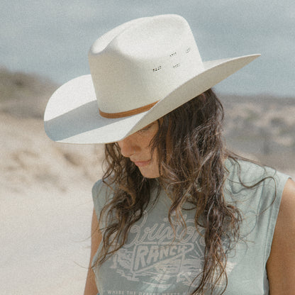 Brixton Hats Laredo Toyo Straw Cowboy Hat - Ivory