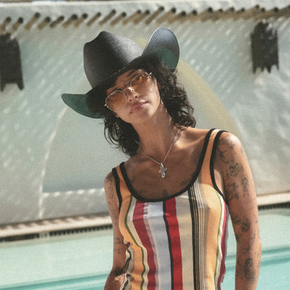 Brixton Hats Laredo Toyo Straw Cowboy Hat - Black