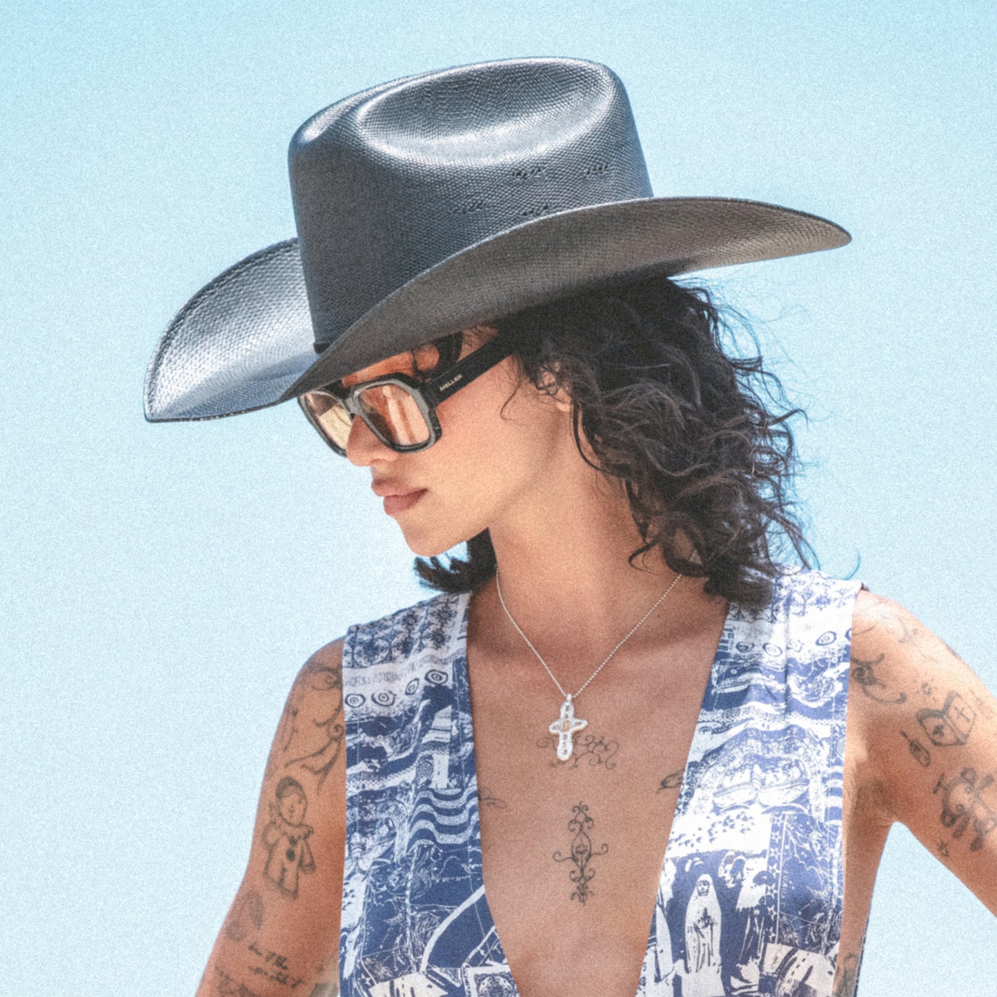 Brixton Hats Laredo Toyo Straw Cowboy Hat - Black