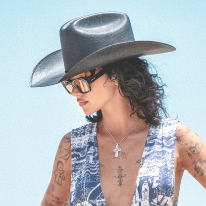 Brixton Hats Laredo Toyo Straw Cowboy Hat - Black