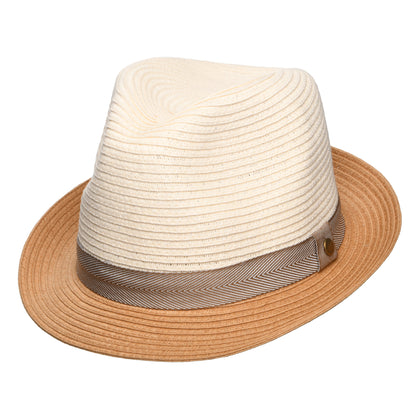 Barbour Hats Ashill Summer Trilby Hat - Cream-Tan
