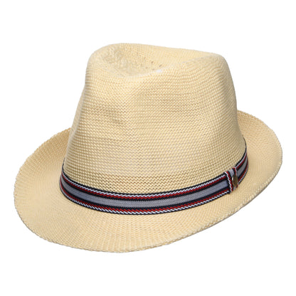 Barbour Hats Linford Crushable Summer Trilby Hat - Natural