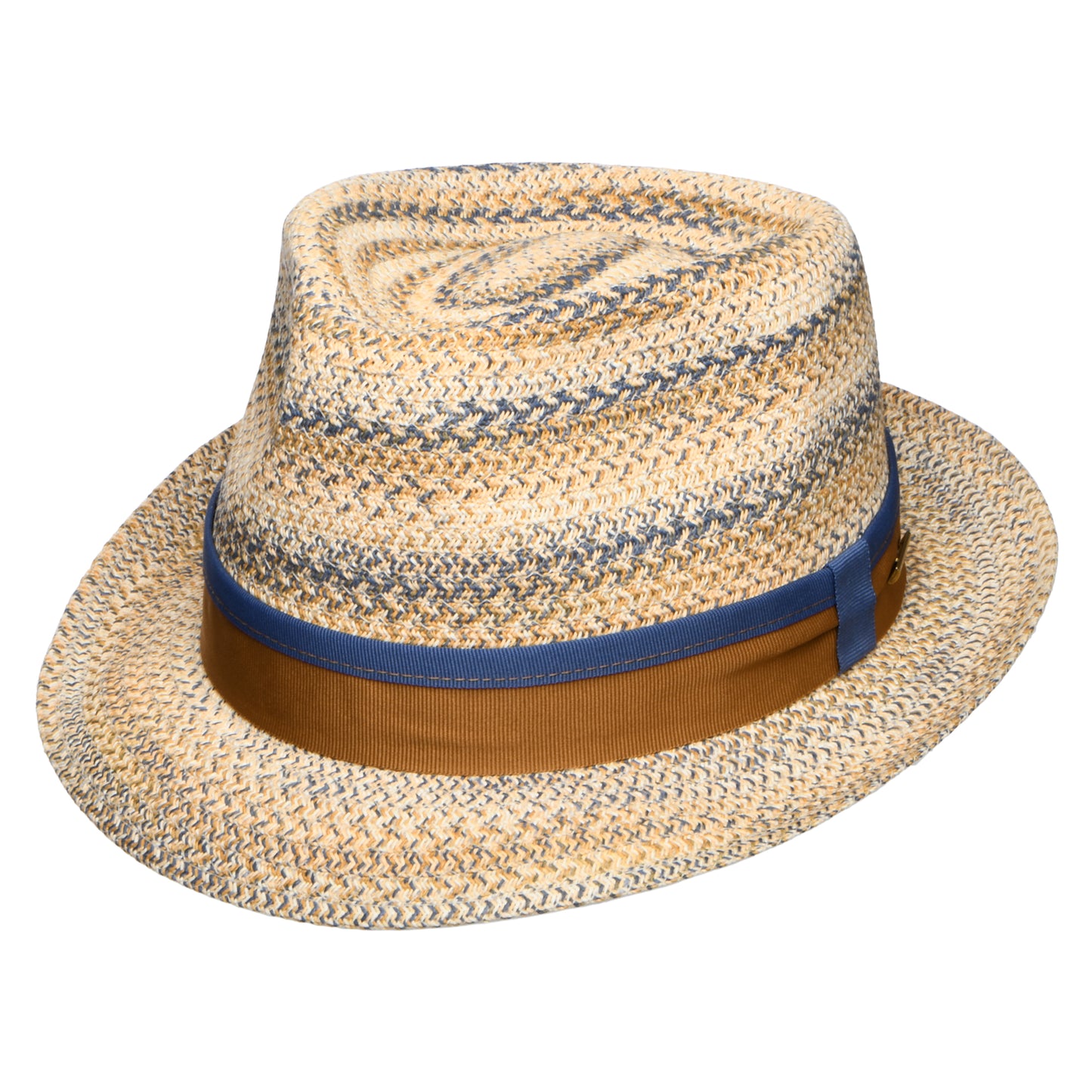Stetson Hats Player Toyo Straw Trilby Hat - Natural-Blue