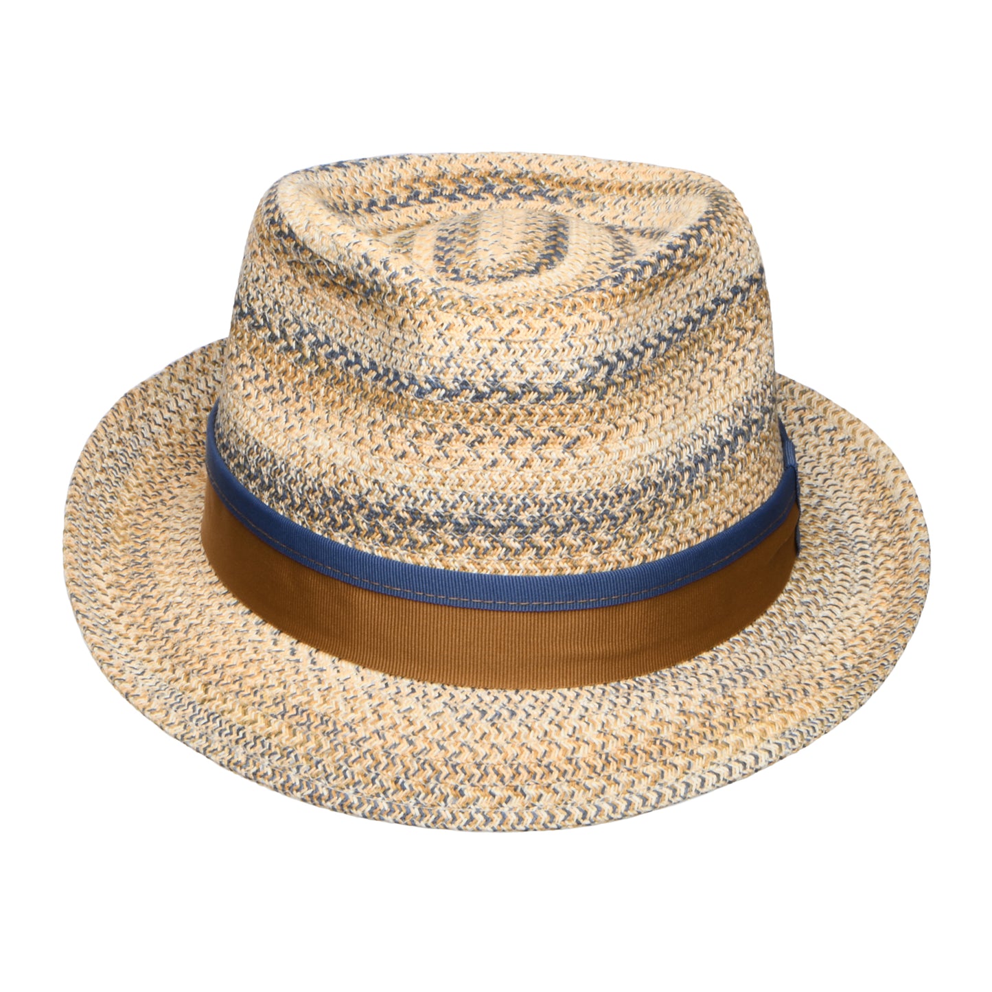 Stetson Hats Player Toyo Straw Trilby Hat - Natural-Blue
