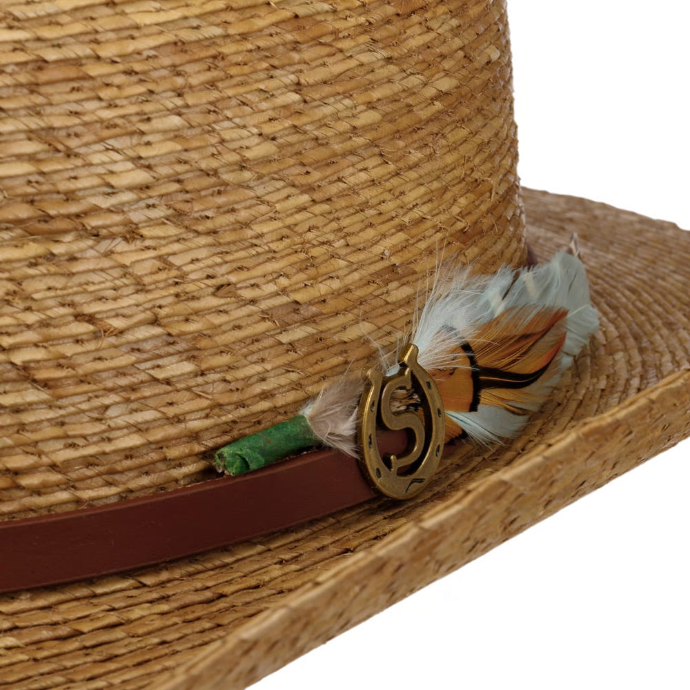 Stetson Hats Palm Straw Western Cowboy Hat - Light Brown