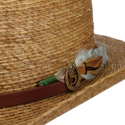 Stetson Hats Palm Straw Western Cowboy Hat - Light Brown