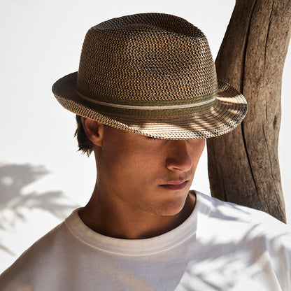 Barts Hats Fluoriet Summer Trilby Hat - Light Brown
