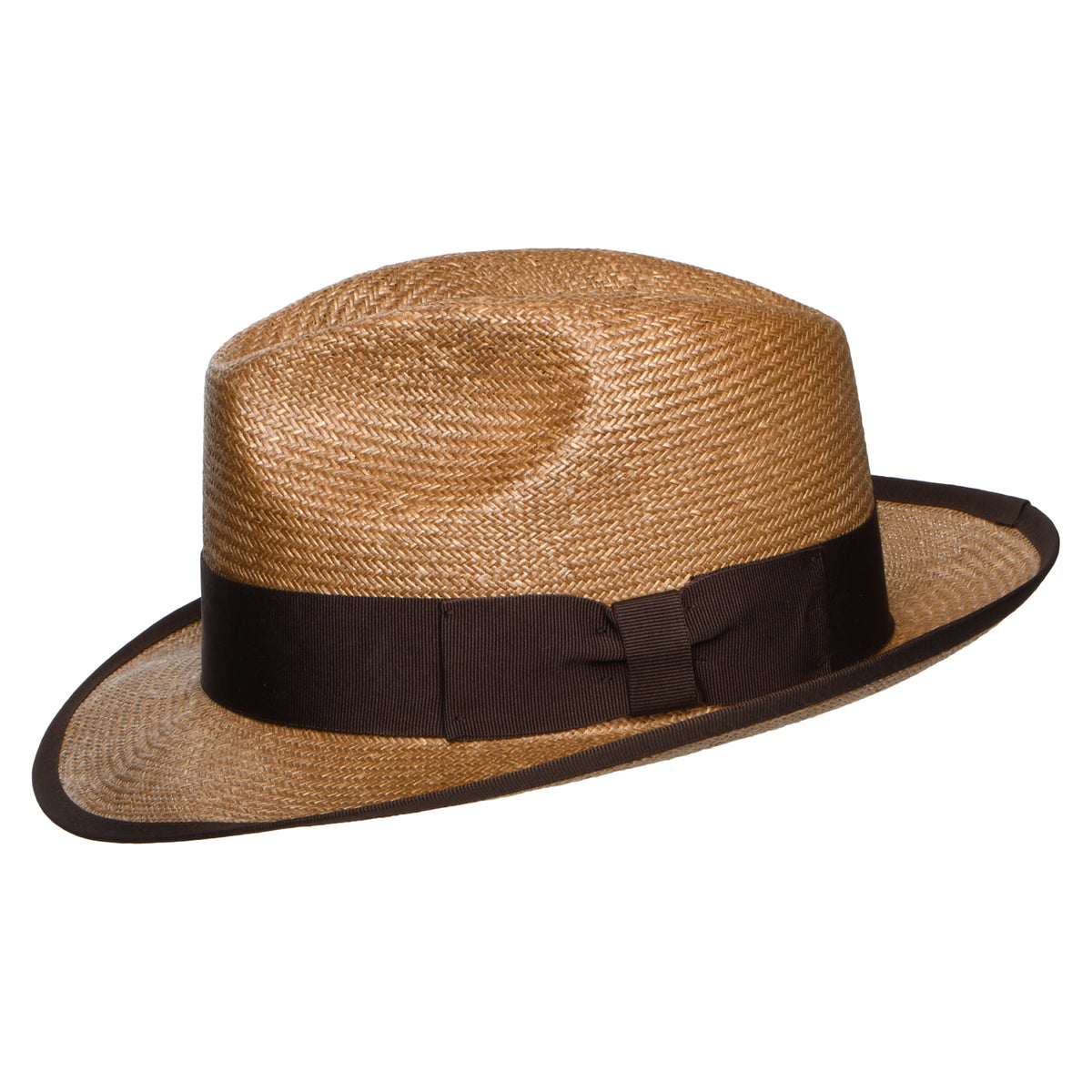 Denton Hats Mayfair Toyo Straw Fedora Hat - Light Brown