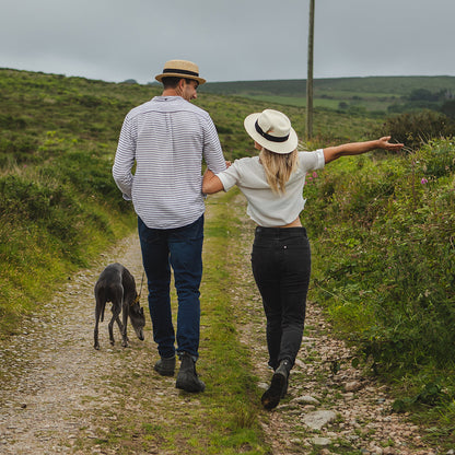 Jaxon & James Straw Boater Hat with Black Band - Natural