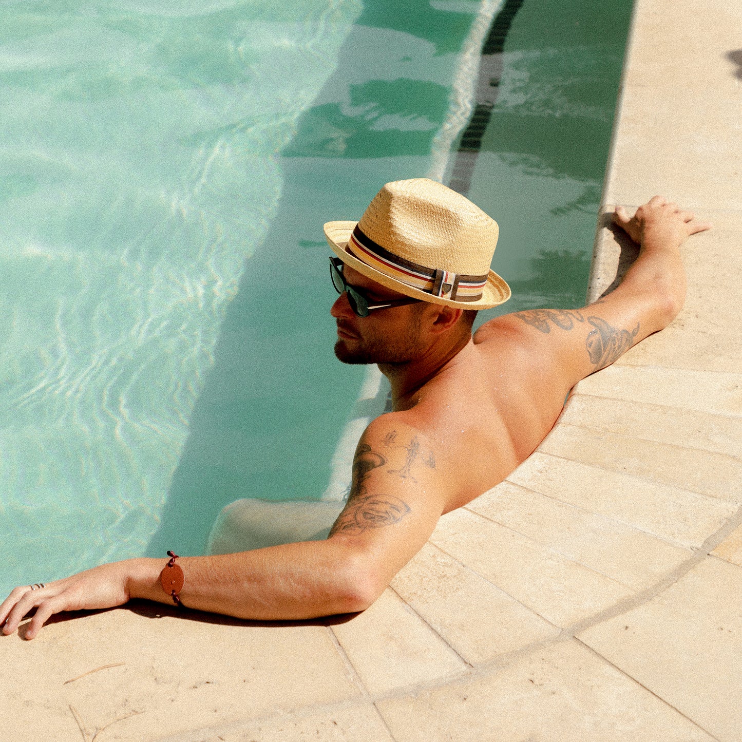 Brixton Hats Castor Toyo Straw Trilby Hat - Natural