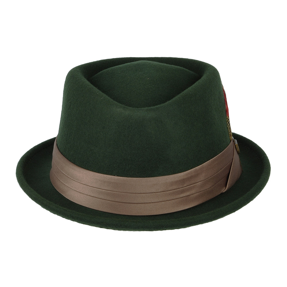 Brixton Hats Stout Wool Felt Pork Pie Hat - Moss-Bronze