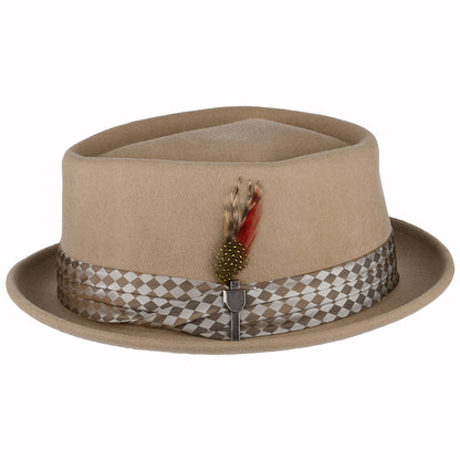 Brixton Hats Stout Wool Felt Pork Pie Hat - Sand