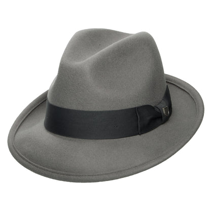 Brixton Hats Horton Wool Felt Convertabrim Fedora Hat - Grey