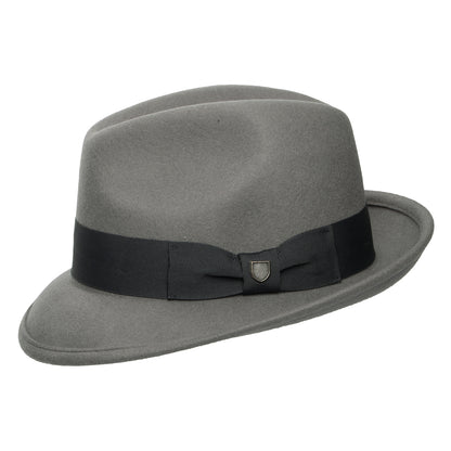 Brixton Hats Horton Wool Felt Convertabrim Fedora Hat - Grey