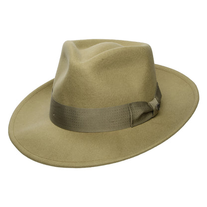 Brixton Hats Swindle Convertabrim Wool Felt Fedora Hat - Bronze