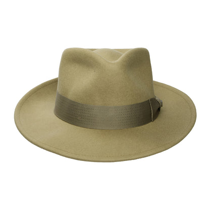 Brixton Hats Swindle Convertabrim Wool Felt Fedora Hat - Bronze