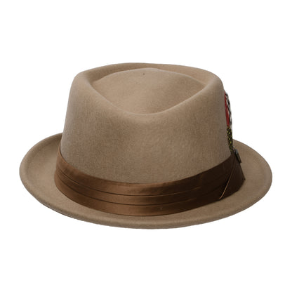 Brixton Hats Stout Wool Felt Pork Pie Hat - Tan