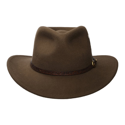 Stetson Hats Norbeck Water Resistant Wool Felt Cowboy Hat - Hazelnut