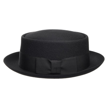 Christys Hats Wool Felt Pork Pie Hat - Black