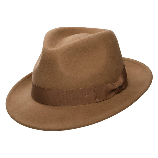 Bailey Hats Maglor Wool Felt Trilby Hat - Tan