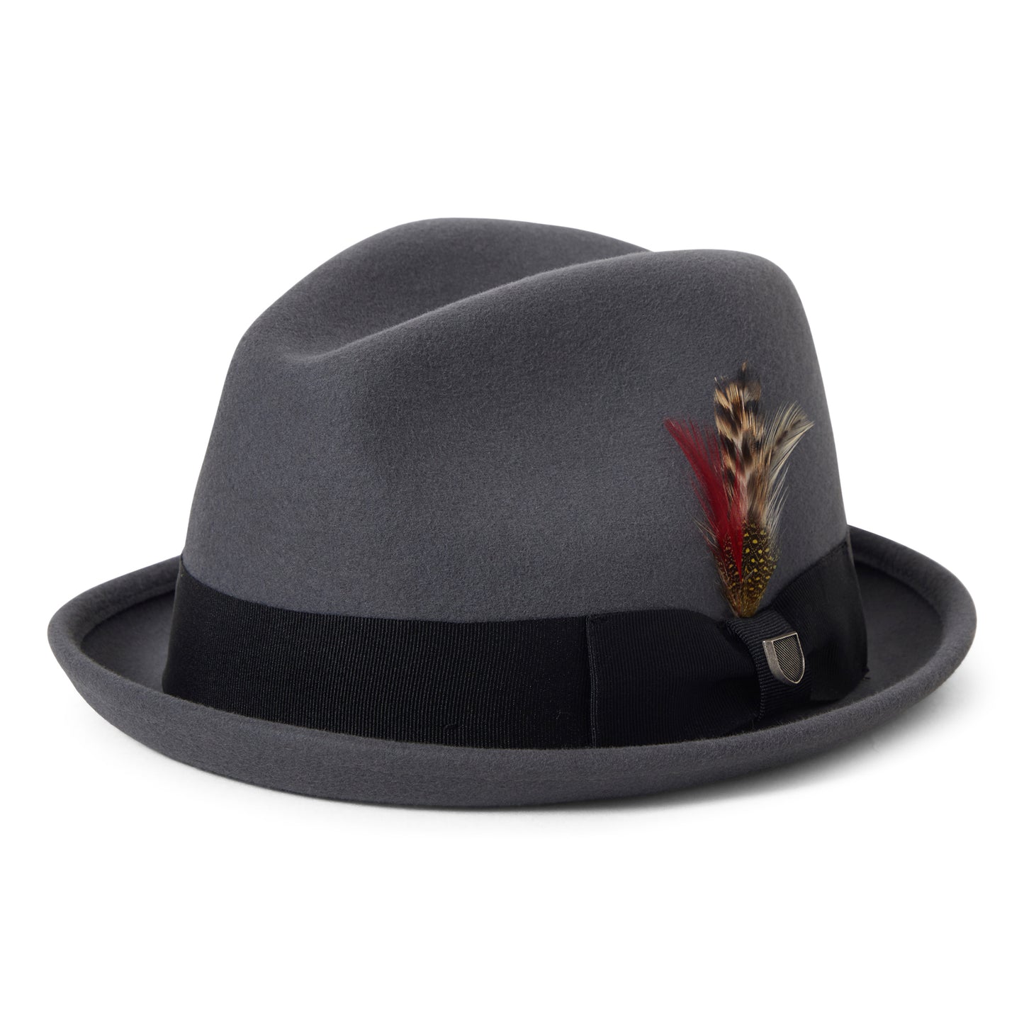 Brixton Hats Gain Wool Felt Trilby Hat - Charcoal