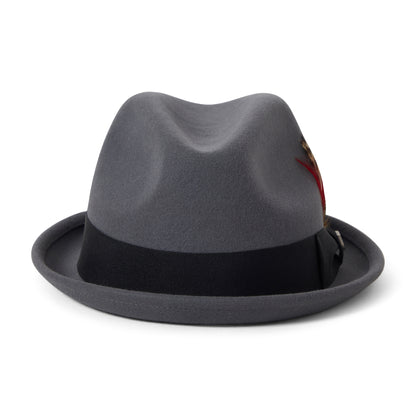 Brixton Hats Gain Wool Felt Trilby Hat - Charcoal