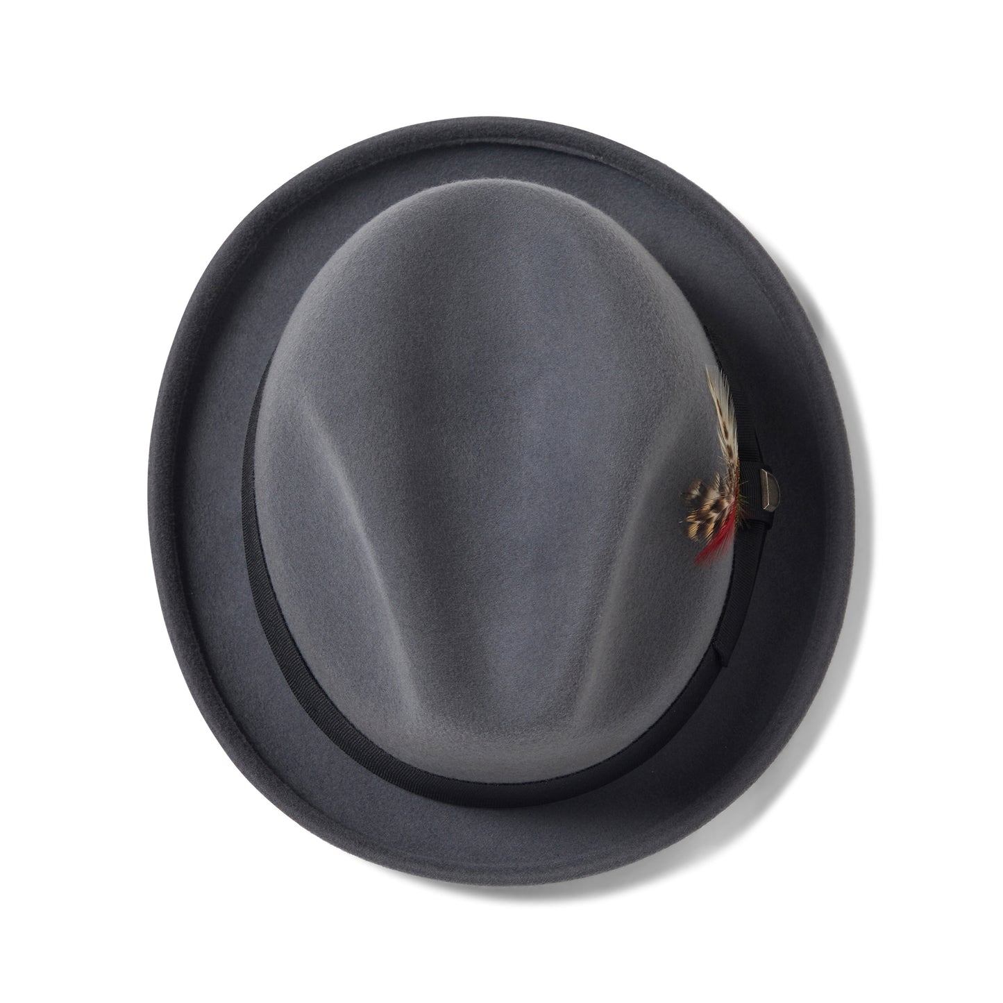 Brixton Hats Gain Wool Felt Trilby Hat - Charcoal